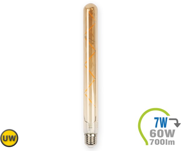 E27 LED Lampe 7W Vintage Filament T30 Ultra-Warmweiß