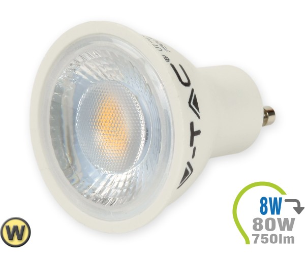 GU10 LED Lampe 8W Spot mit Linse Warmweiß