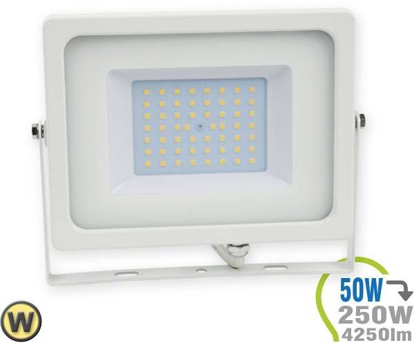 LED Strahler 50W SMD Slim Warmweiß